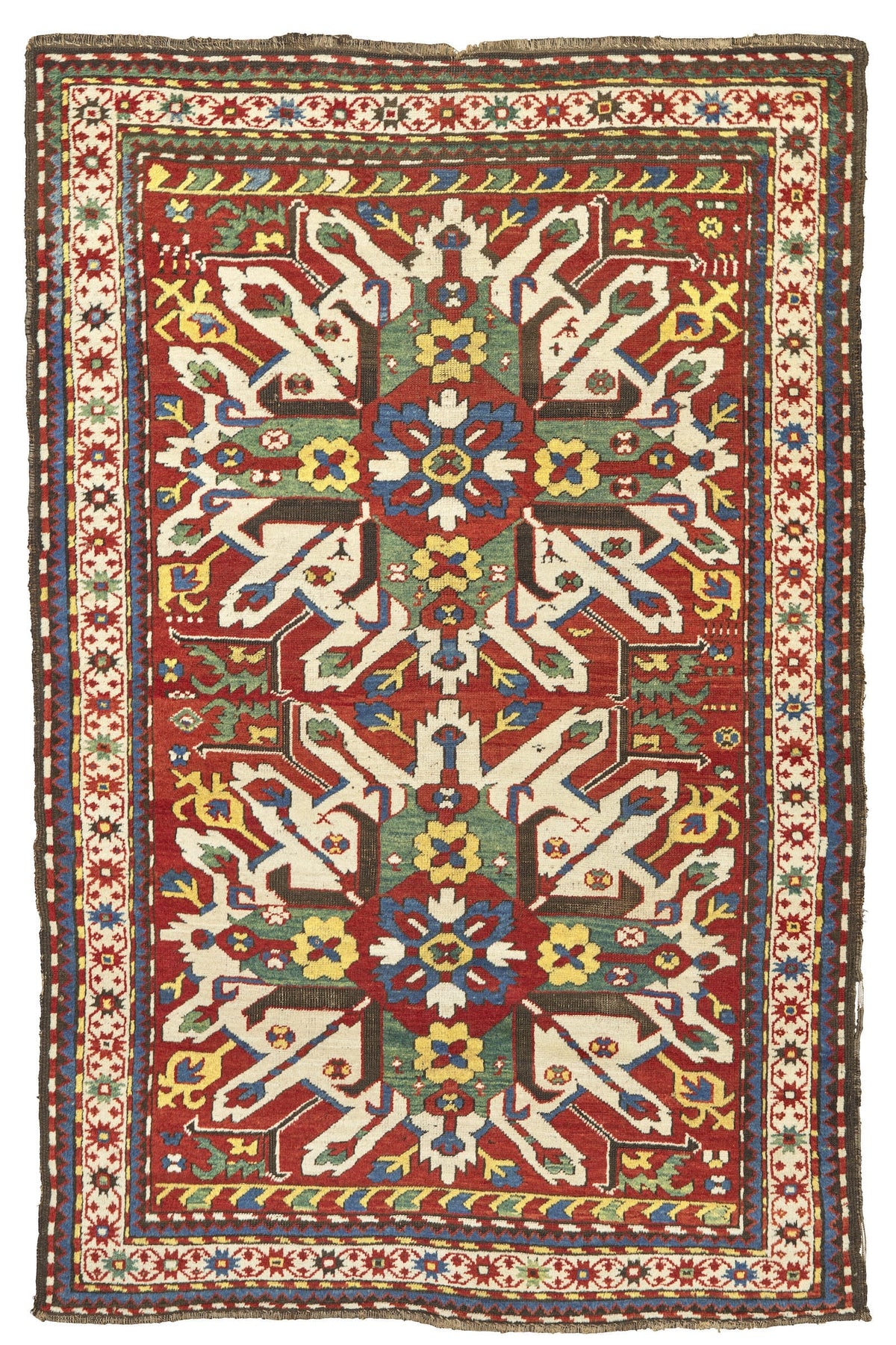 ANTIQUE CHELABERD, SOUTH CAUCASUS, LATE 19TH C. - 4' 5" x 6' 7"