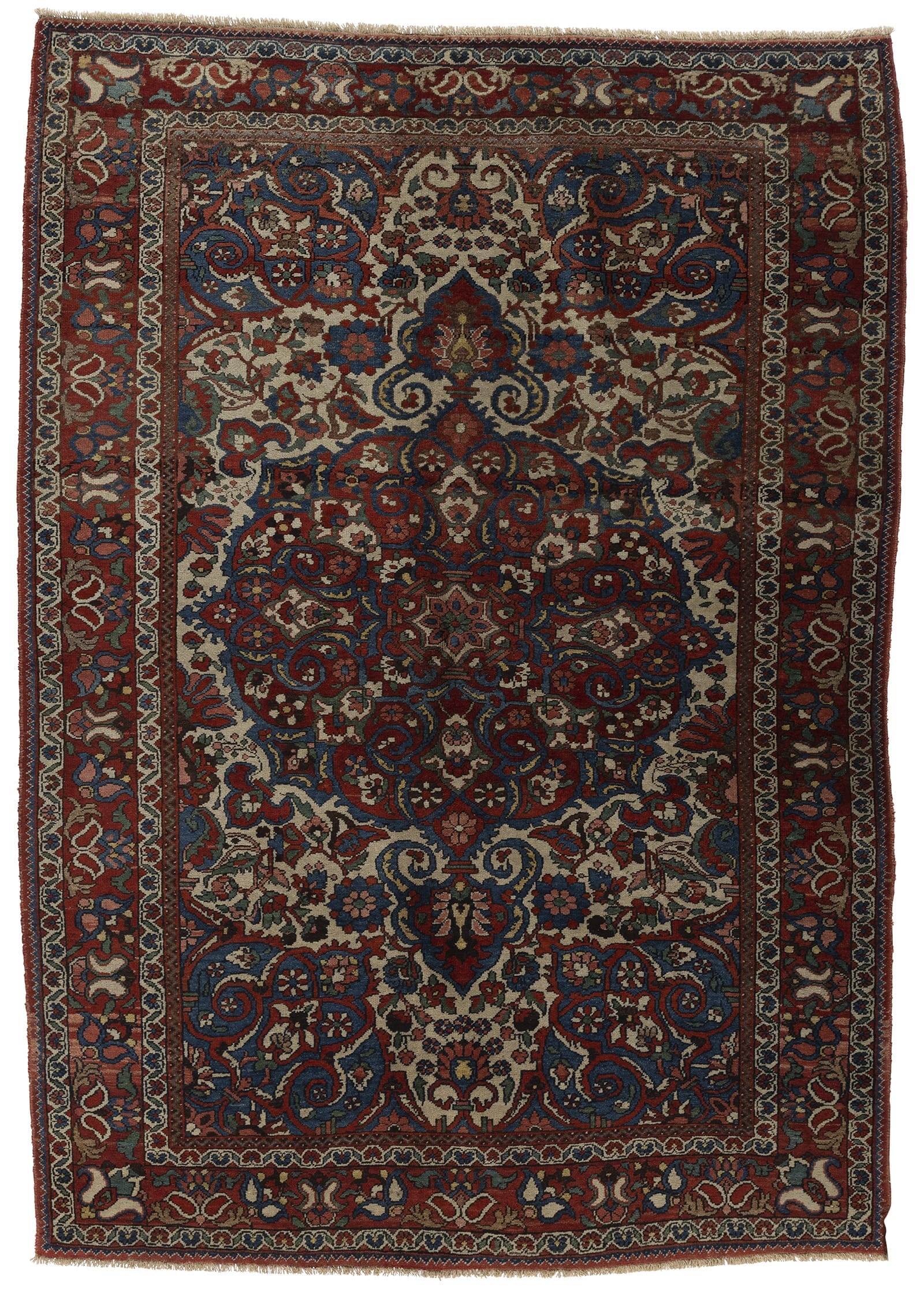 ANTIQUE PERSIAN BAKTIAR 3'5" x 5'5"