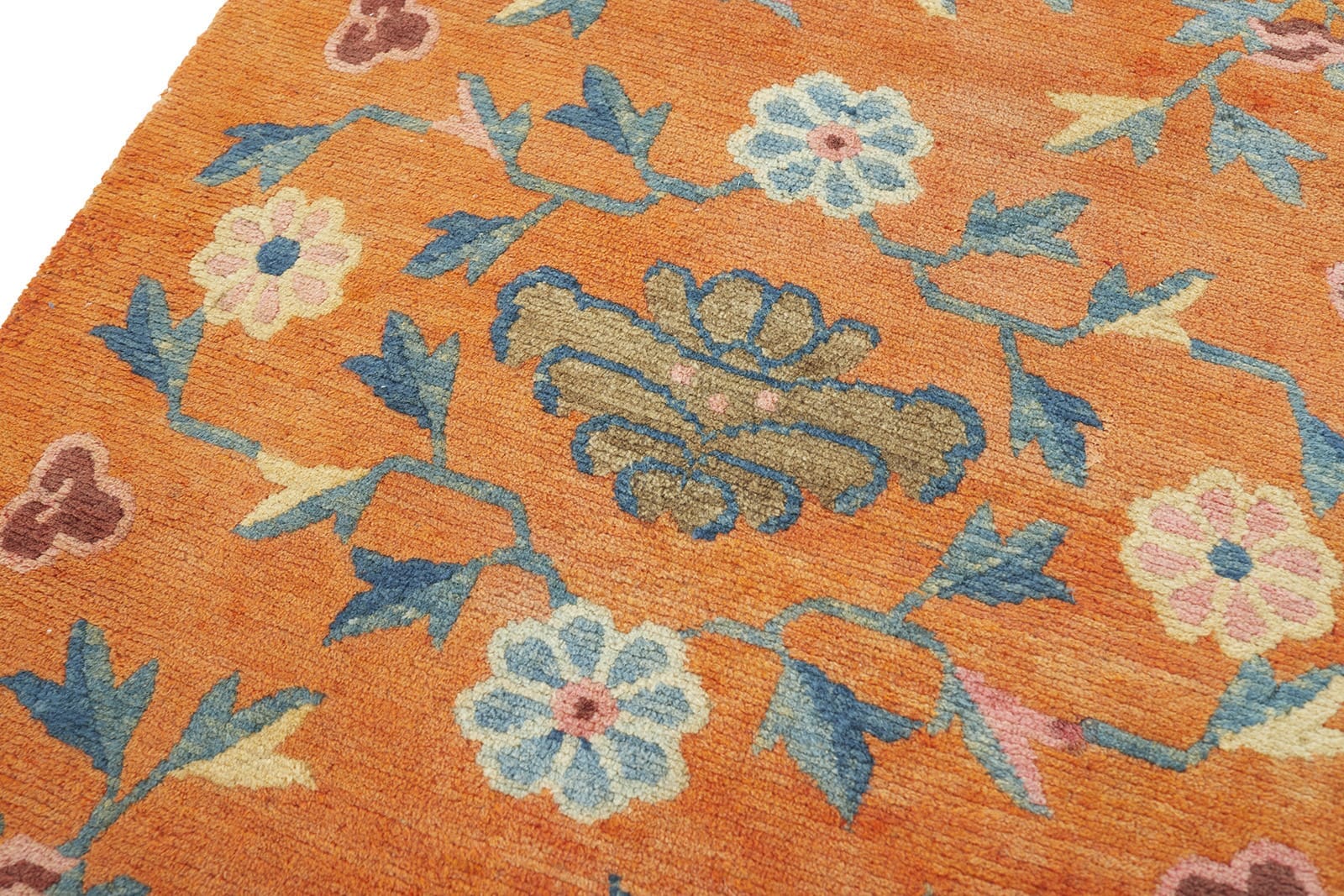 ANTIQUE TIBETAN KHADEN 2' 7" x 4' 9" Late 19th C Rug Detail 4