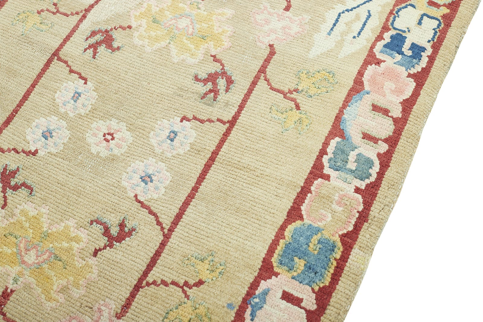 ANTIQUE TIBETAN KHADEN 2' 7" x 4' 11" Late 19th C Rug Detail 4