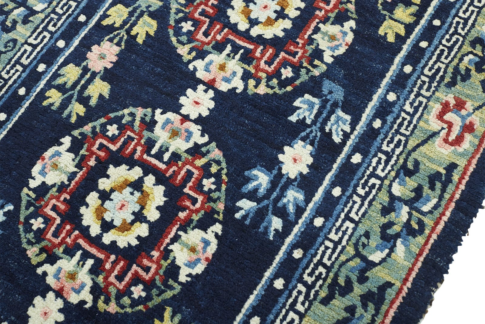ANTIQUE TIBETAN KHADEN 2' 3" x 4' 2" Late 19th C Rug Detail 4