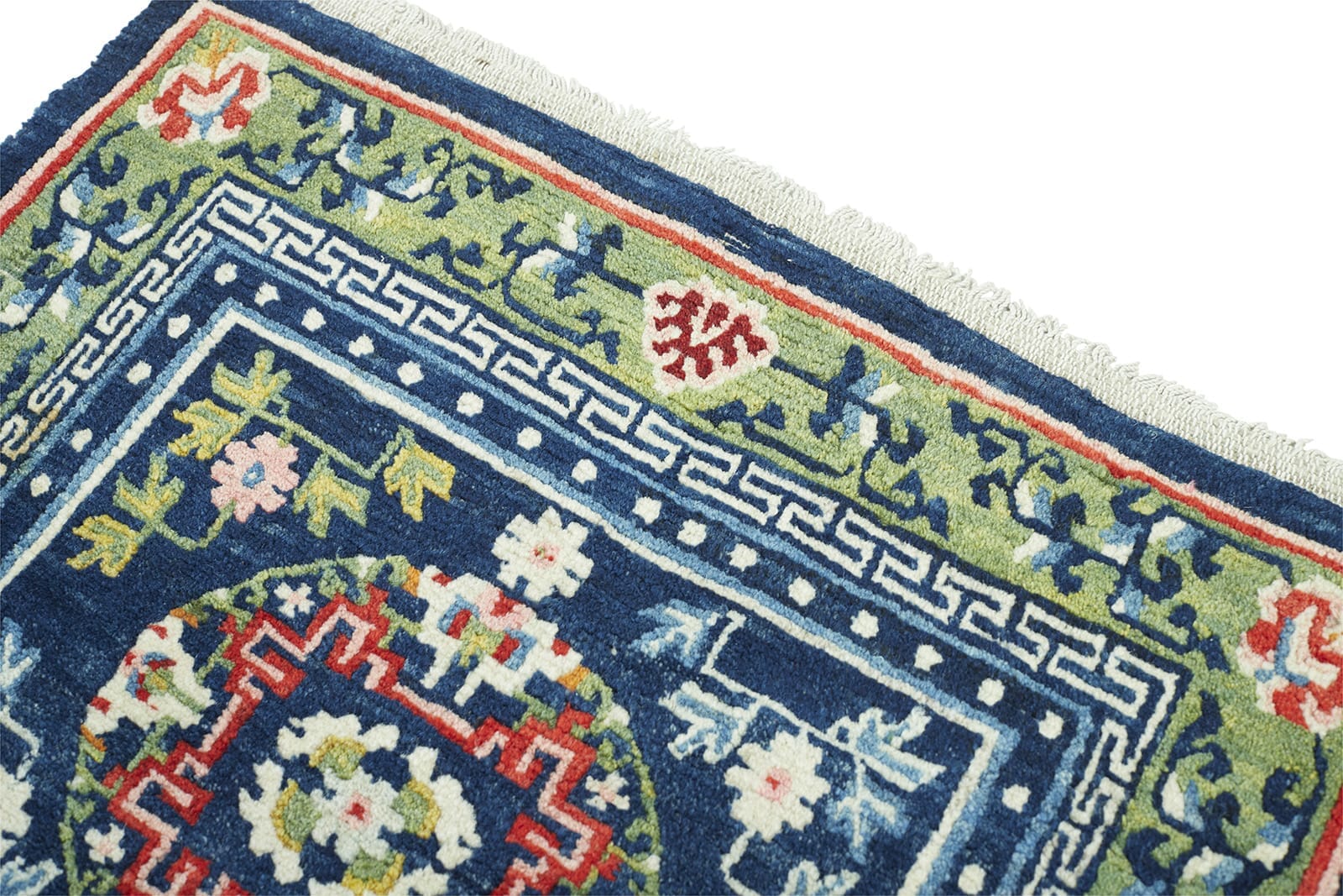ANTIQUE TIBETAN SITTING RUG 2' 3" x 2' 1" Late 19th C Rug Detail 3