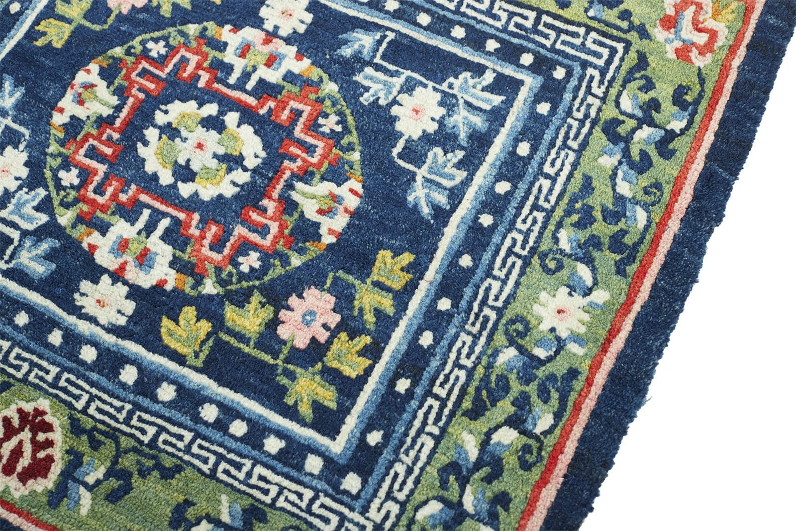 ANTIQUE TIBETAN SITTING RUG 2' 3" x 2' 1" Late 19th C Rug Detail 4