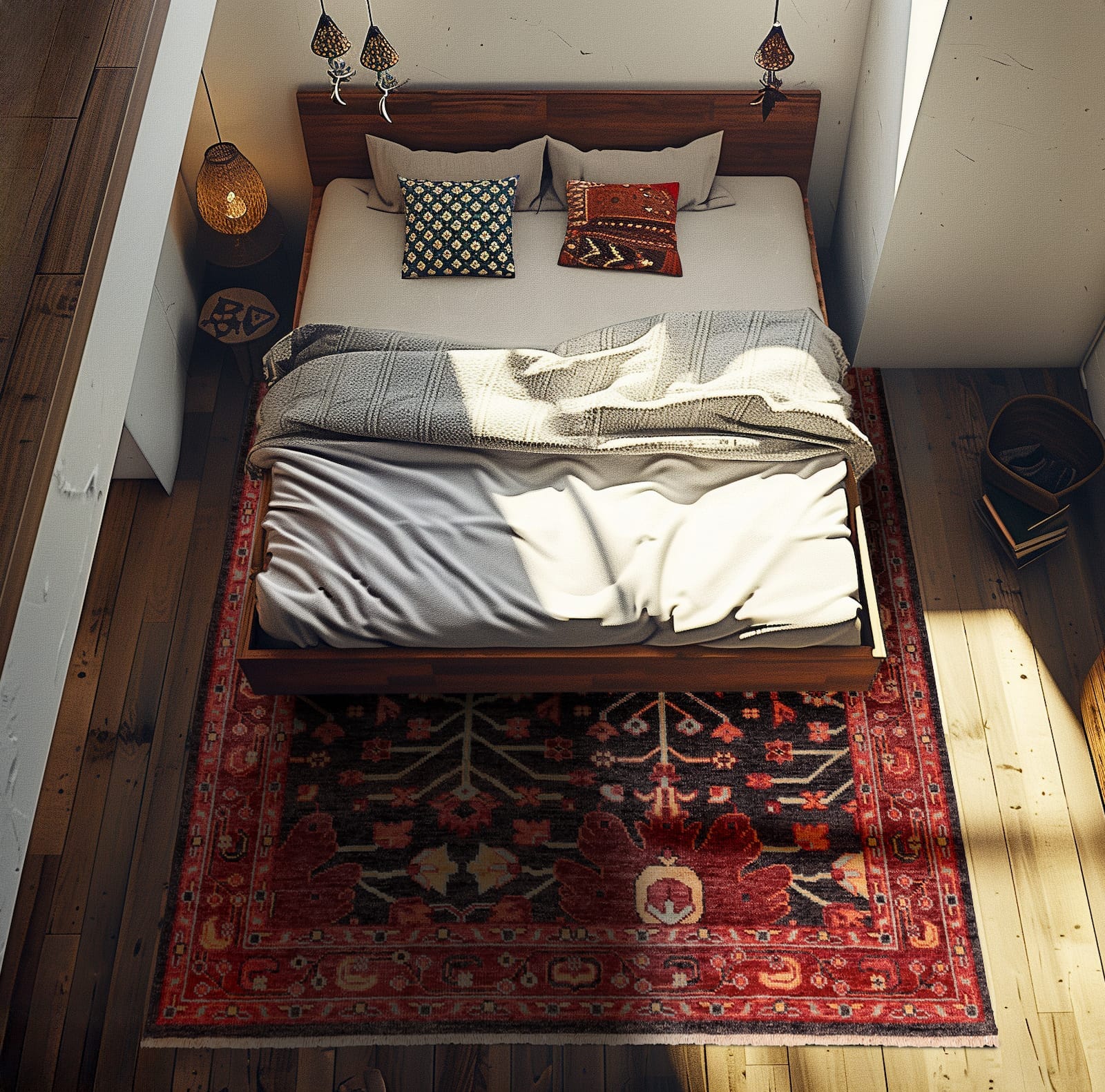 Bidjar-II Charcoal-Rust Lifestyle room-image