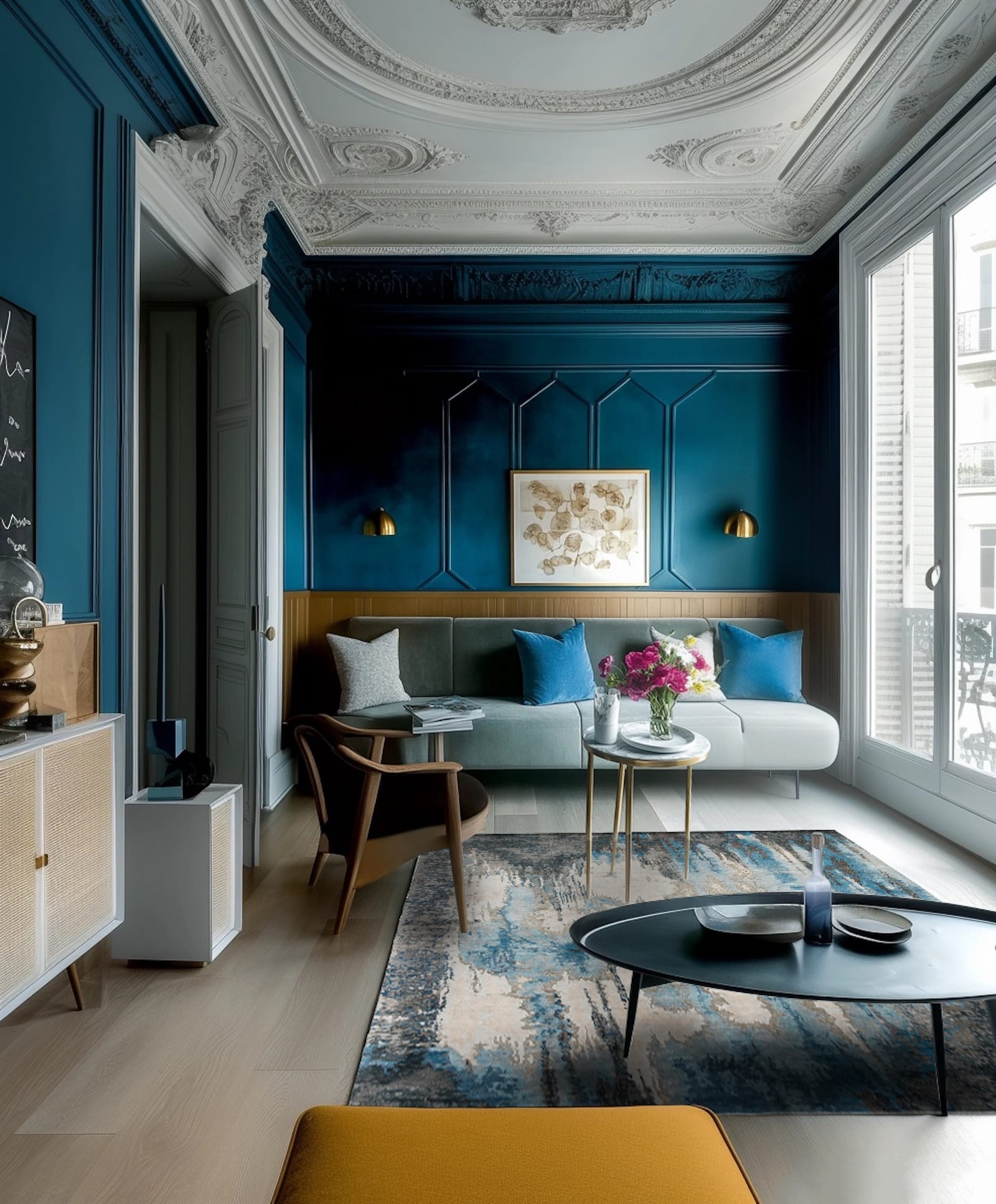 CAVERNS BLUE STEEL Product Tufenkian Artisan Carpets Lifestyle room-image