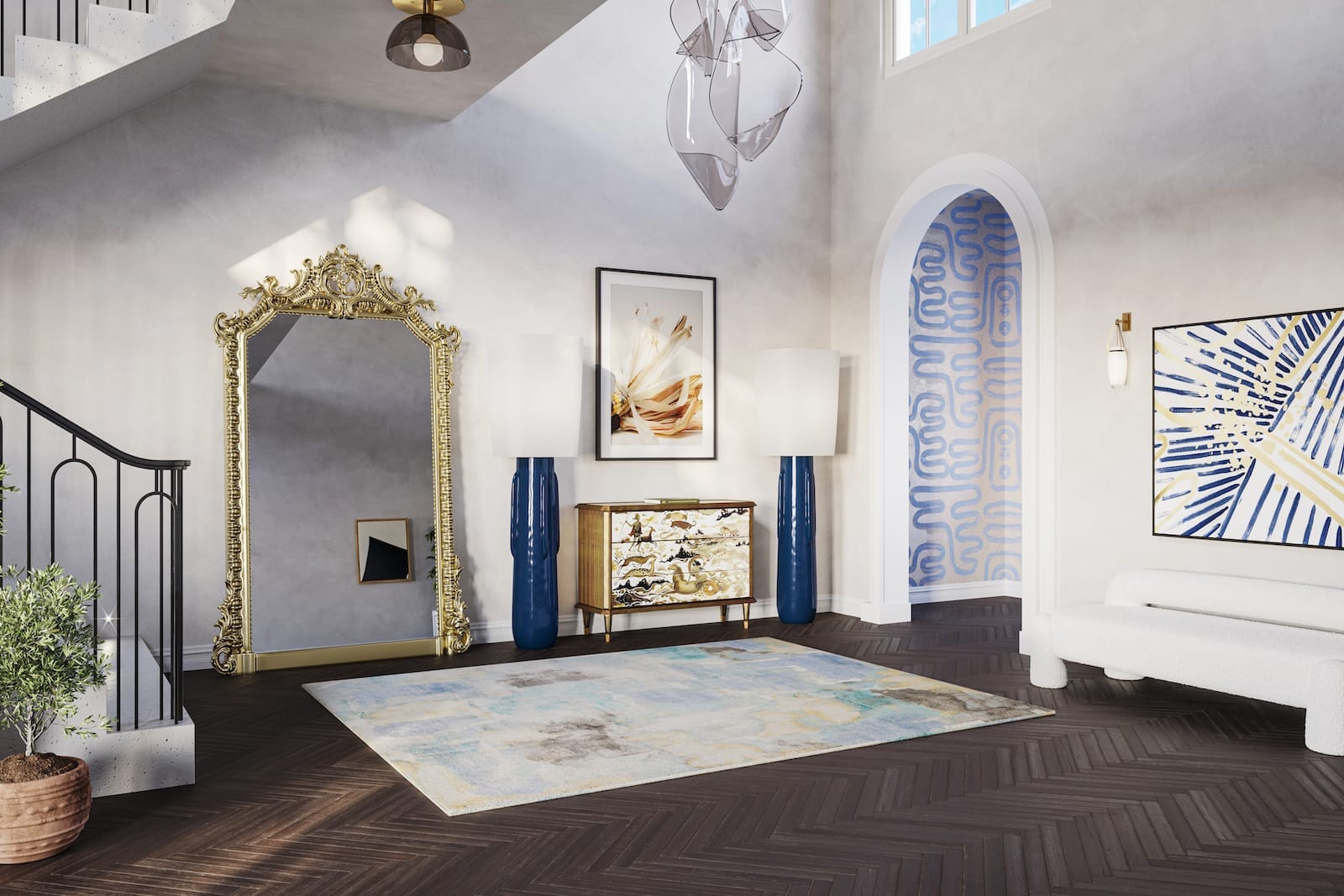 EMMA CERULEAN Rug room-image