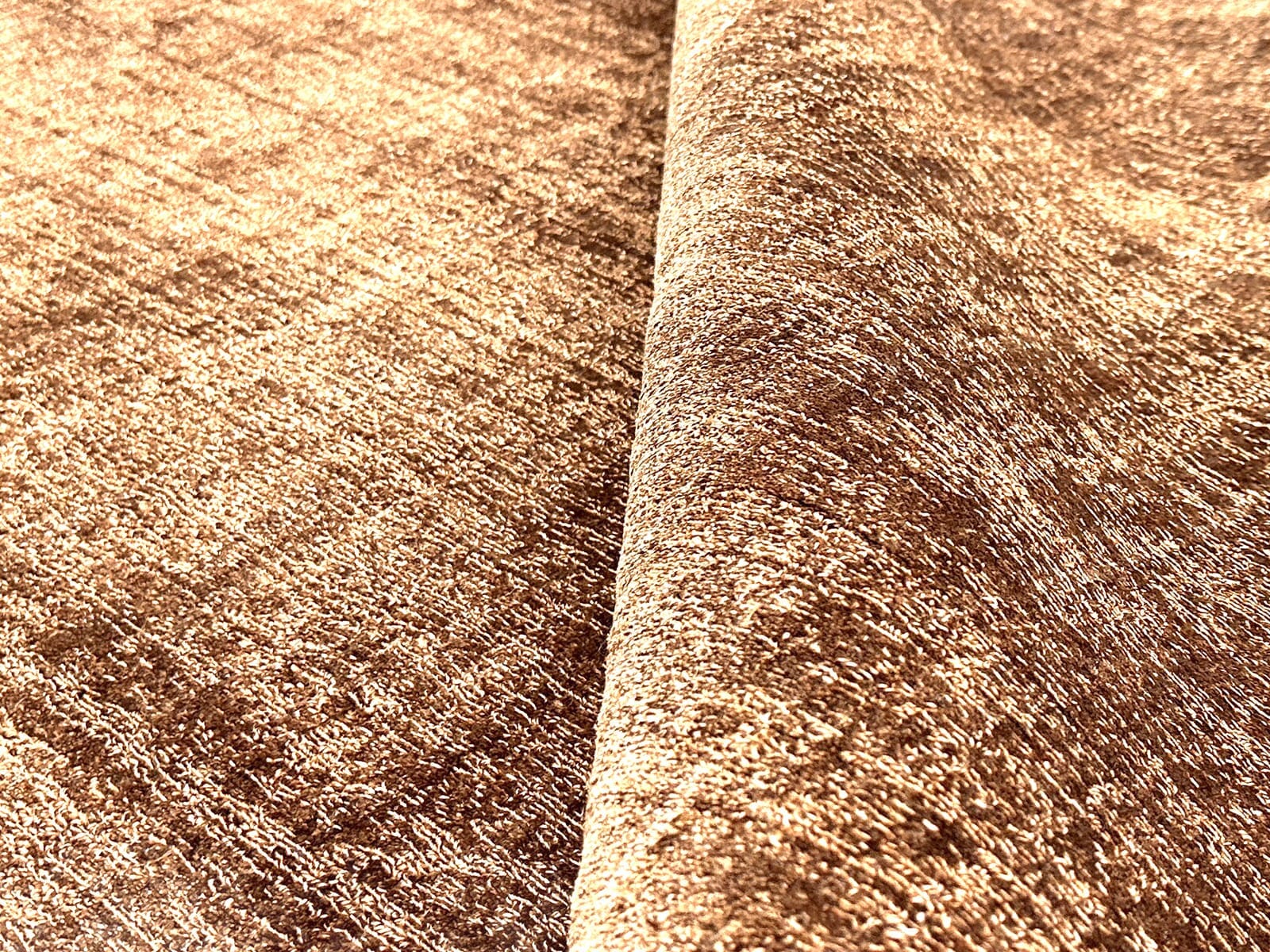 SILK LUXE SOLID SHEARED 5MM BURNT ORANGE