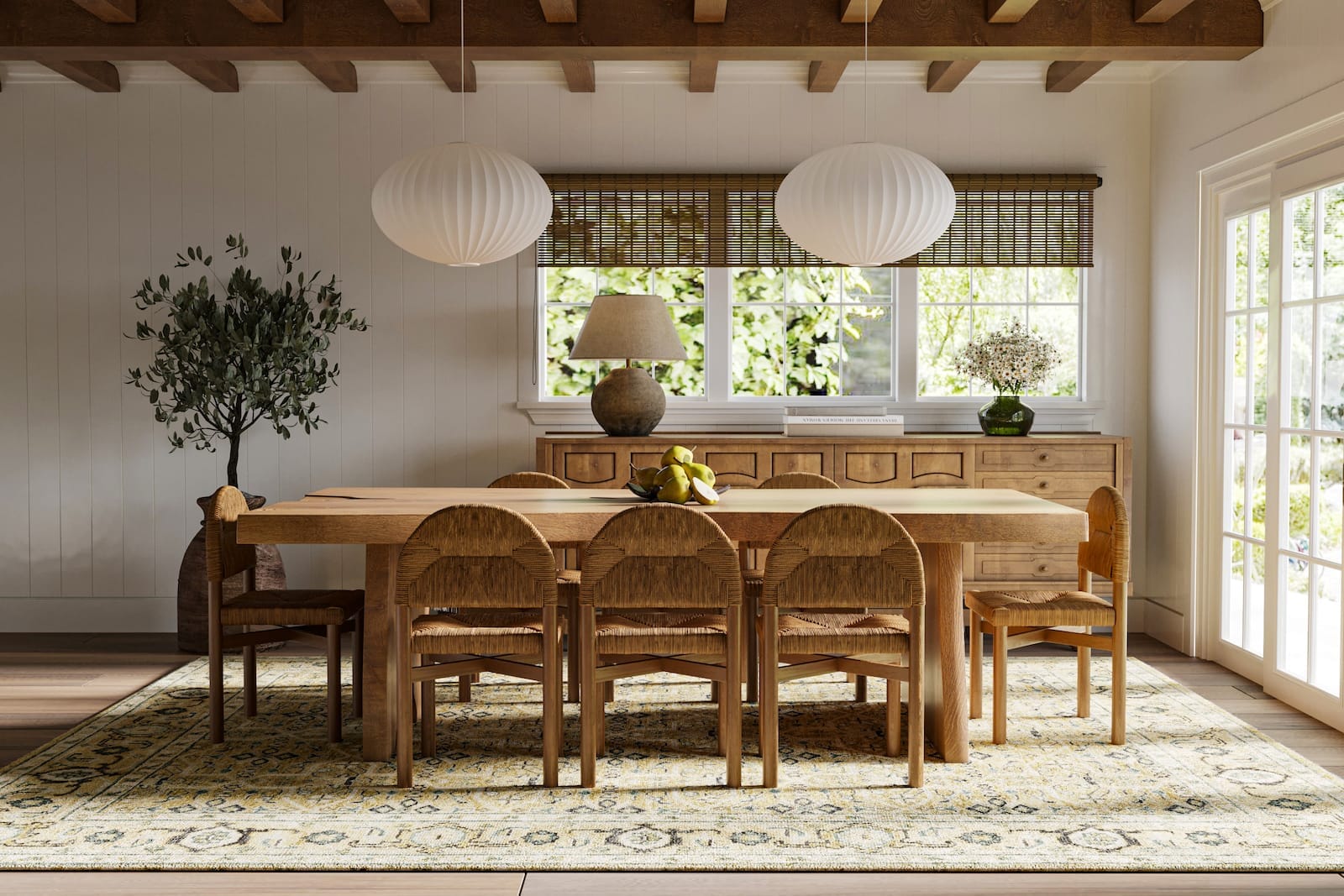 Persian Lattice Flax room-image