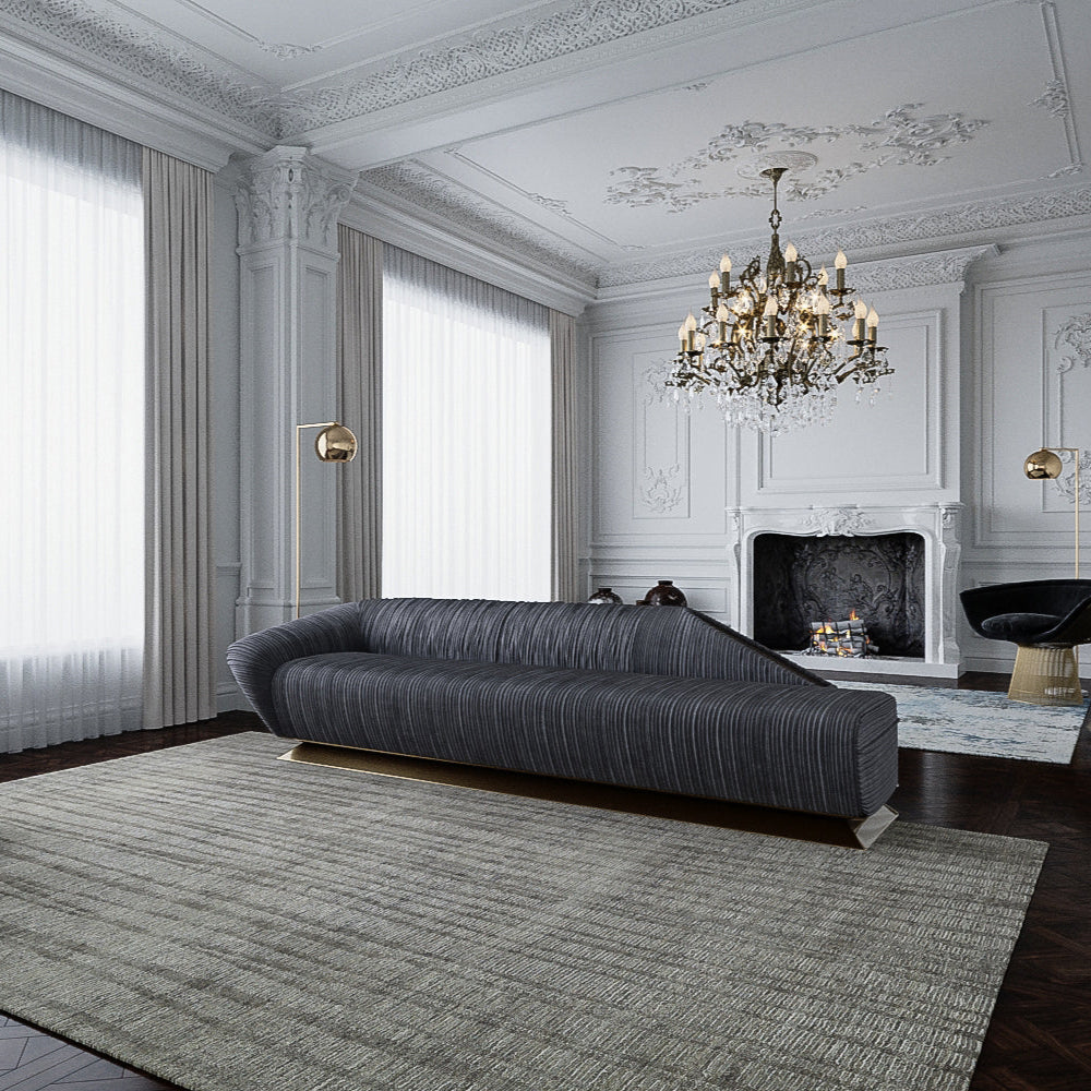 A room with a Tufenkian carpet.