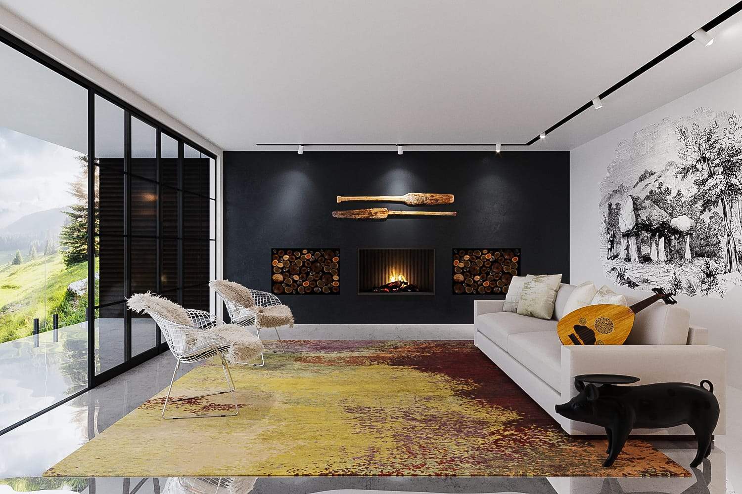 ABERDEEN II CONFETTI Product Tufenkian Artisan Carpets Lifestyle room-image