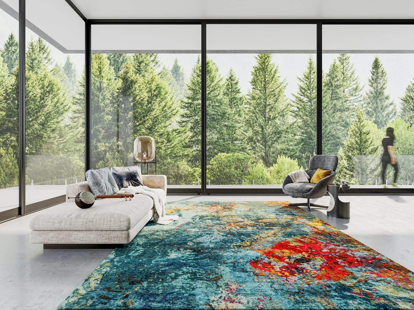 ATLANTIS AQUA Product Tufenkian Artisan Carpets Lifestyle room-image