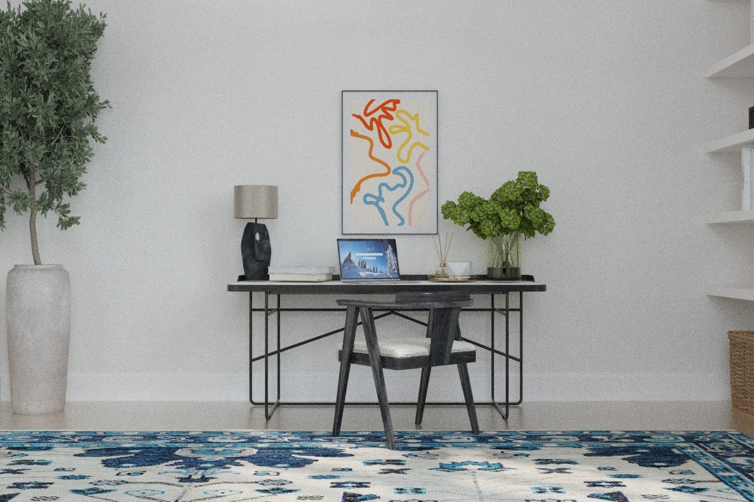 Bidjar II Arctic installation in a luxury dining room-image