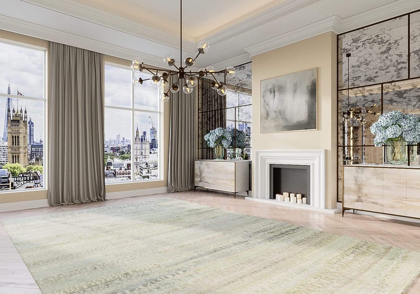 CUNEIFORM SAGE Product Tufenkian Artisan Carpets Lifestyle room-image