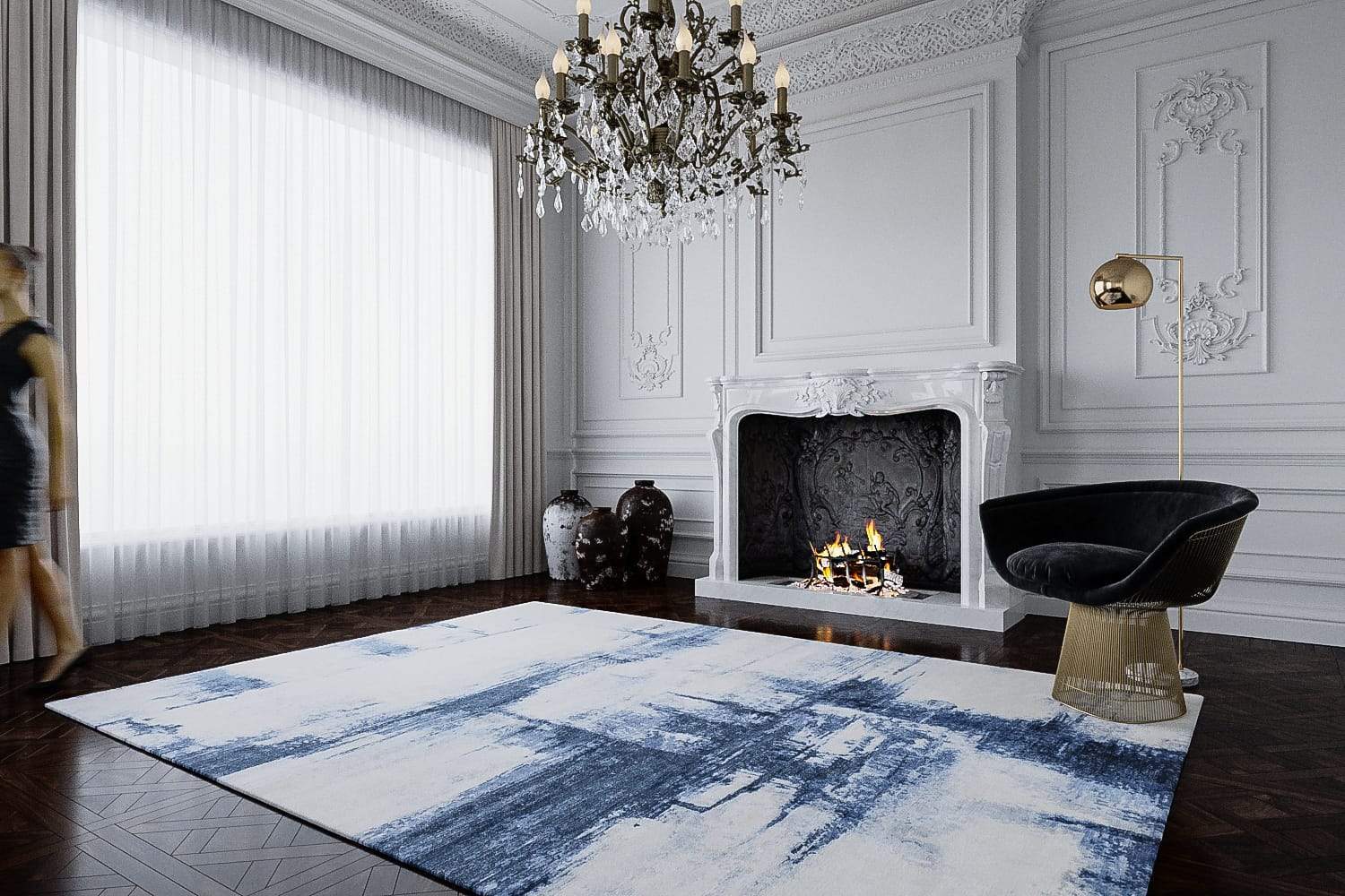 CANVAS DENIM Product Tufenkian Artisan Carpets Lifestyle room-image
