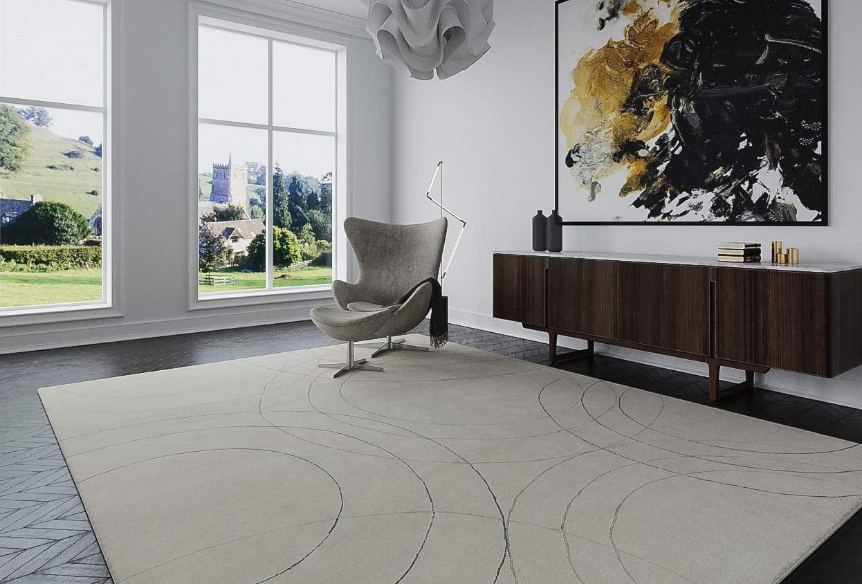 CIRQUE PEWTER Product Tufenkian Artisan Carpets Lifestyle room-image