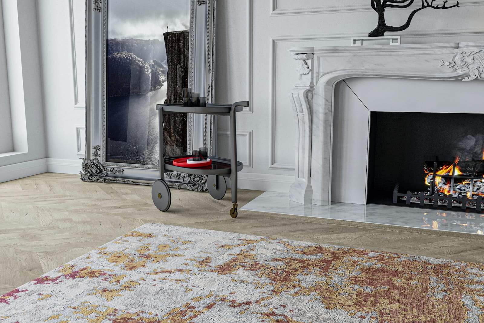 CLYFFORD PERSIMMON Products Tufenkian Artisan Carpets Lifestyle room-image
