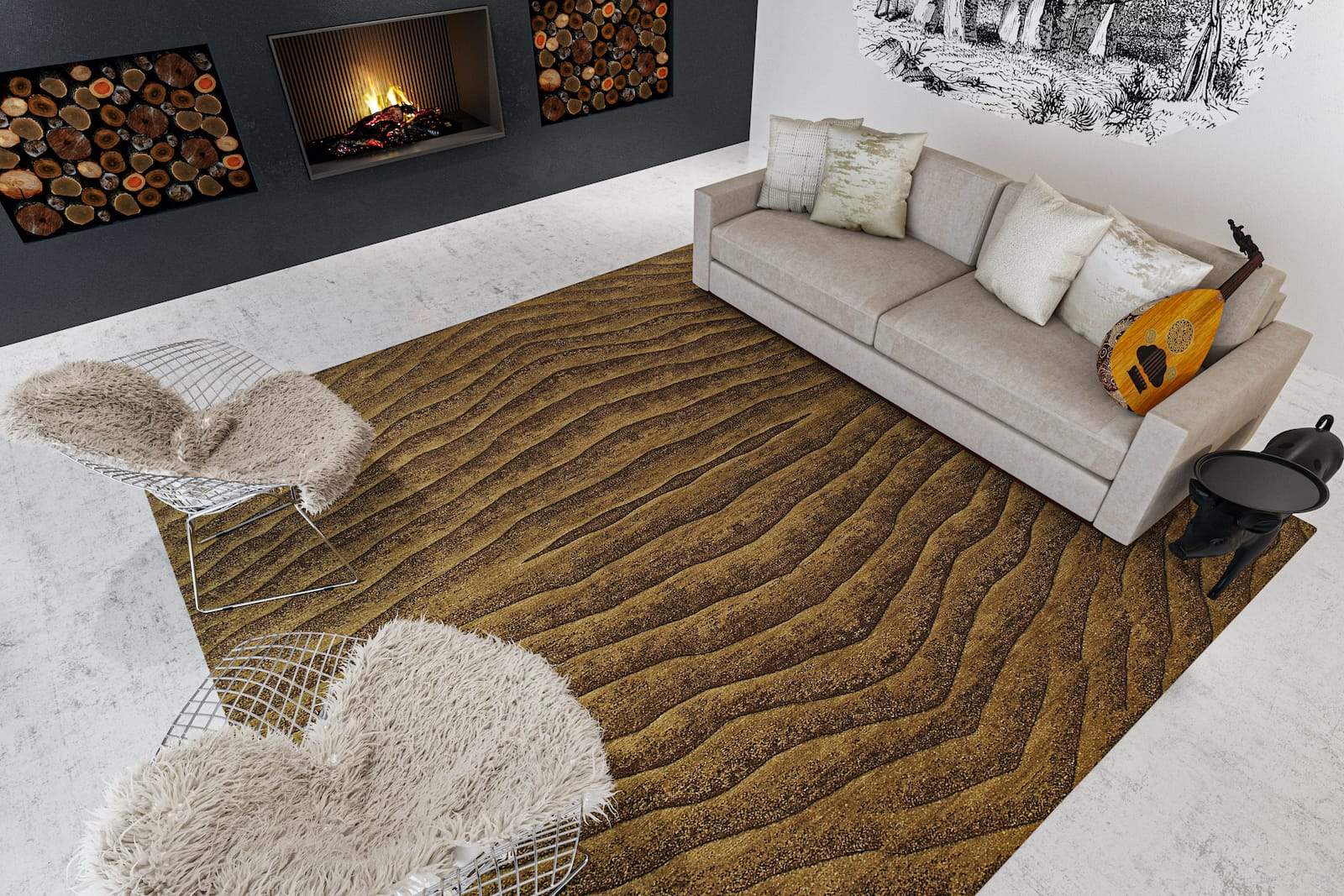 DUNES ACORN Product Tufenkian Artisan Carpets Lifestyle room-image