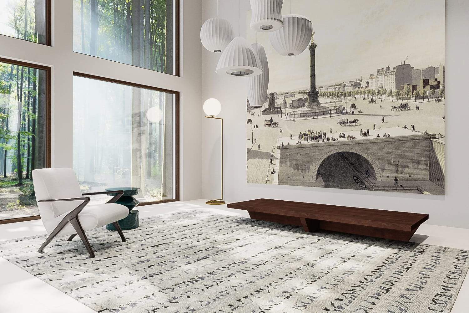 FAST FORWARD II ASH Product Tufenkian Artisan Carpets Lifestyle room-image