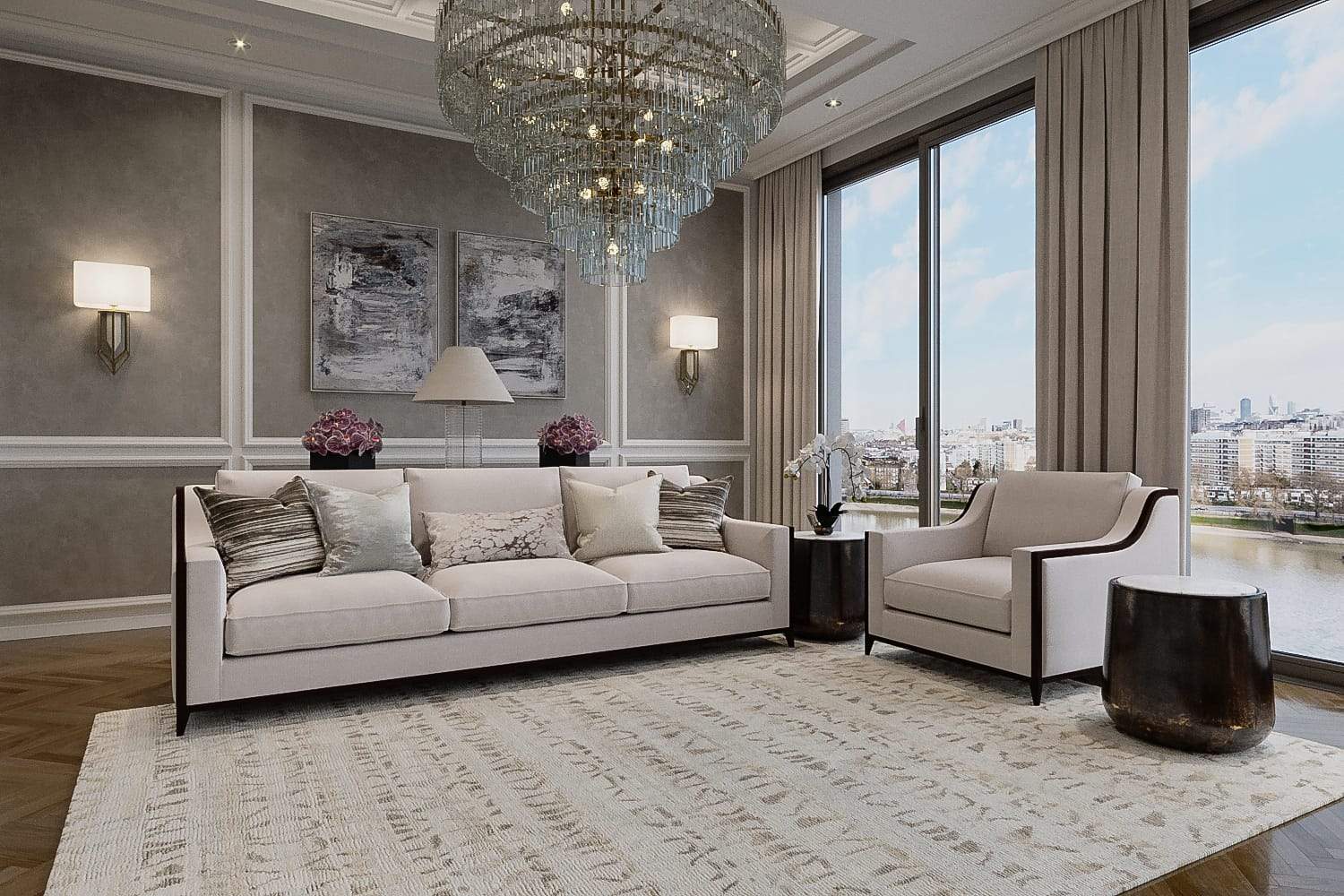 FAST FORWARD II SAND Product Tufenkian Artisan Carpets Lifestyle room-image