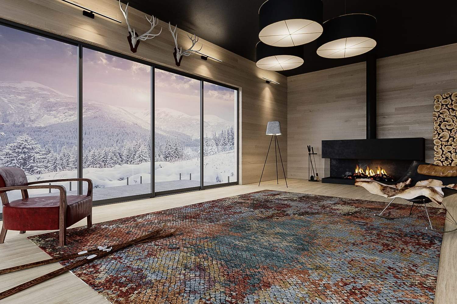 FOUNDRY COPPER Product Tufenkian Artisan Carpets Lifestyle room-image