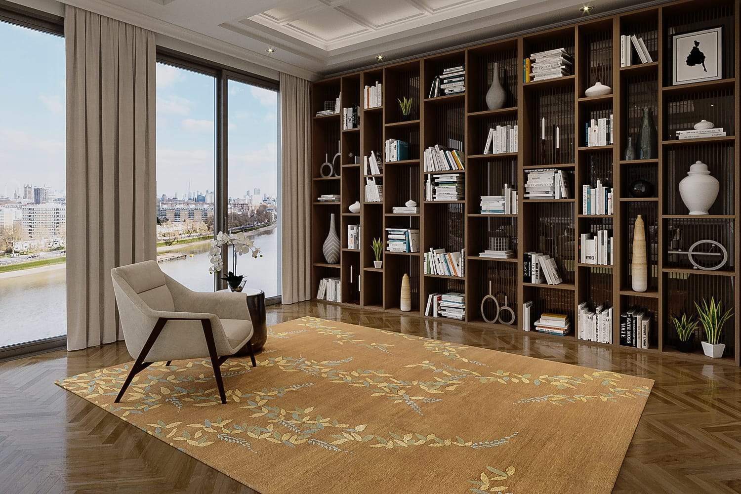 FLORAL CASCADE SIENA Product Tufenkian Artisan Carpets Lifestyle room-image