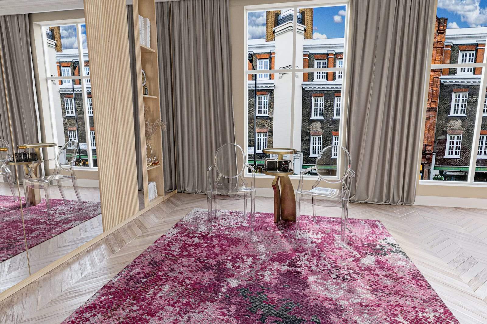 FOUNDRY MAGENTA Products Tufenkian Artisan Carpets Lifestyle room-image