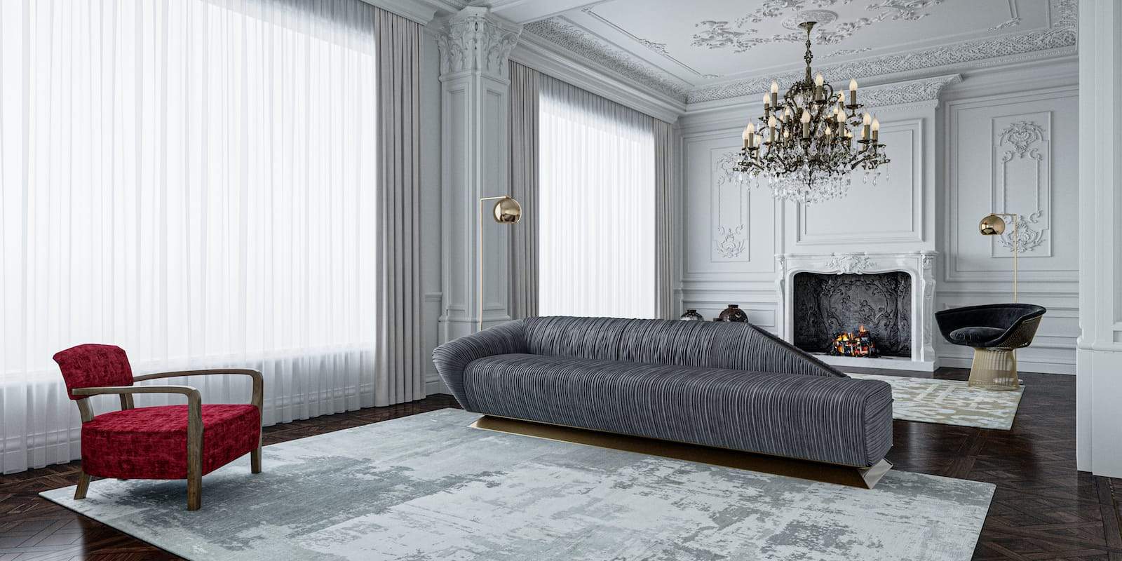 FRANZ DOVE GREY Product Tufenkian Artisan Carpets Lifestyle room-image