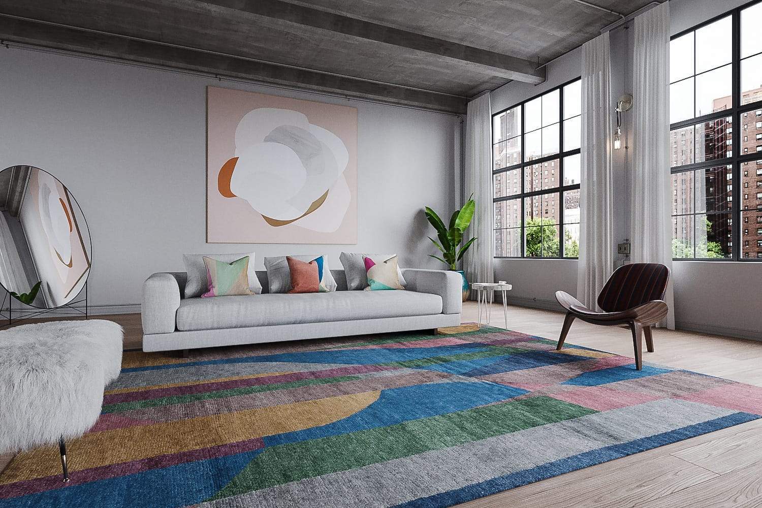 GILDED CABERNET Product Tufenkian Artisan Carpets Lifestyle room-image