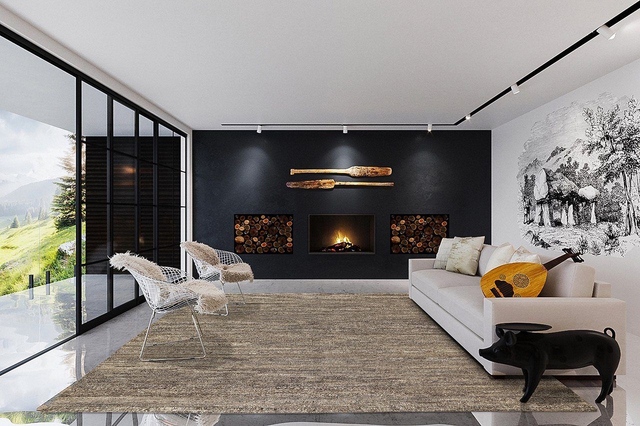 HIGHLAND GRAVEL Product Tufenkian Artisan Carpets Lifestyle room-image