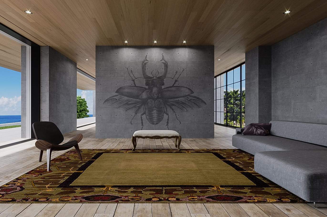 INVERNESS BORDER NOCTURNE Product Tufenkian Artisan Carpets Lifestyle room-image