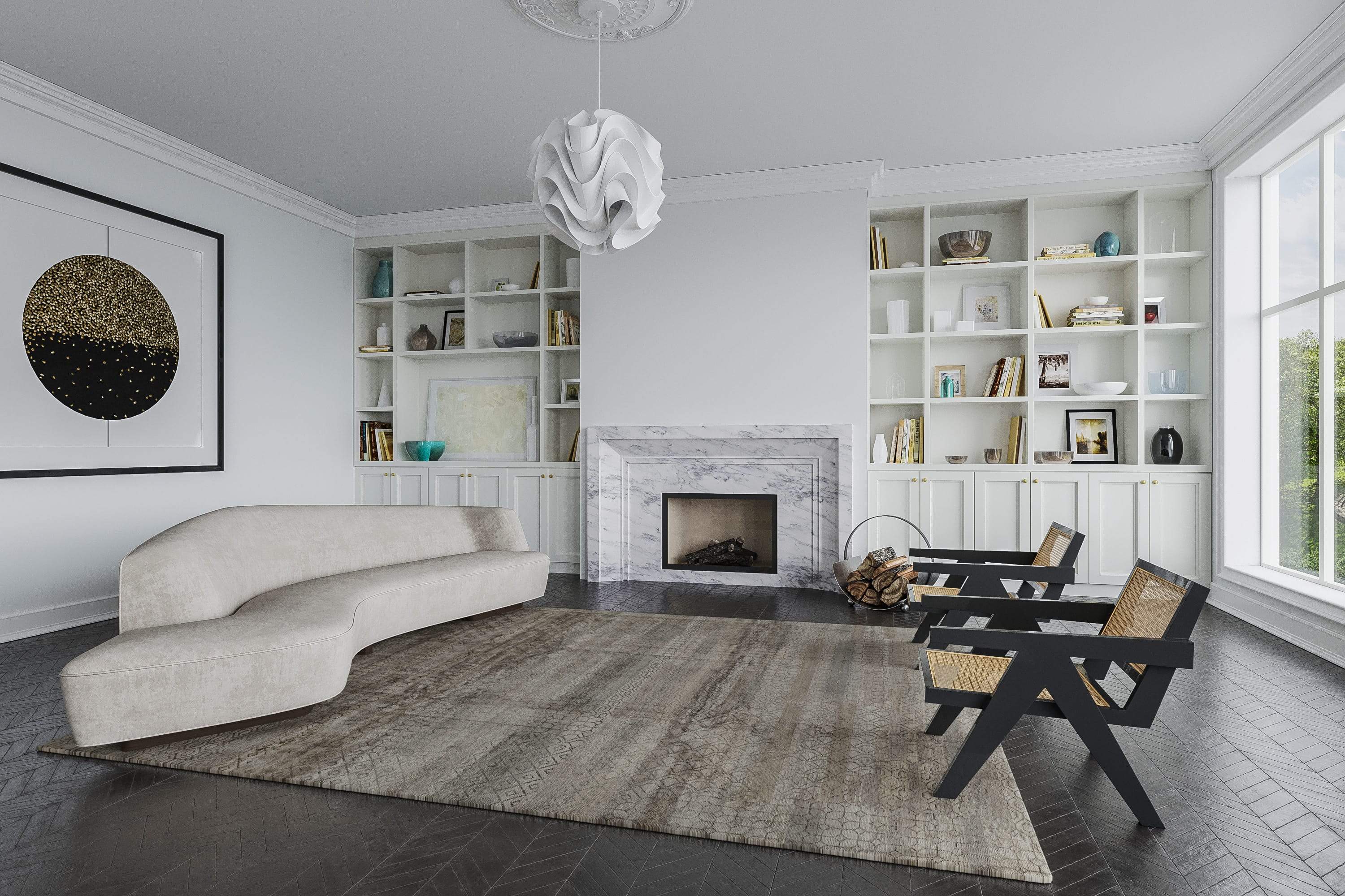 KIKKO TAUPE Product Tufenkian Artisan Carpets Lifestyle room-image