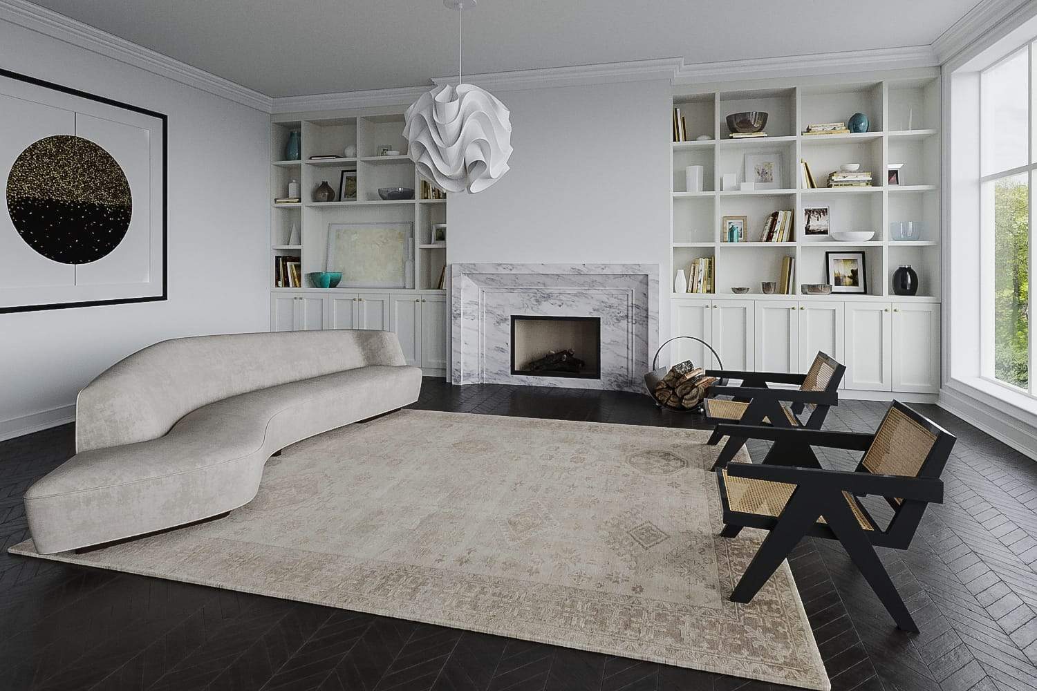 KENT IVORY BROWN Product Tufenkian Artisan Carpets Lifestyle room-image