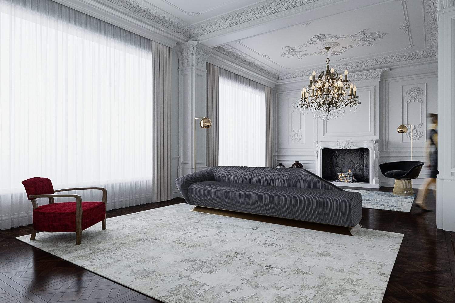 MARCEL LIGHT TAUPE Product Tufenkian Artisan Carpets Lifestyle room-image