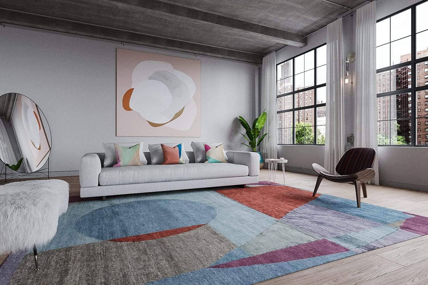 MARTINE III PLUM Product Tufenkian Artisan Carpets Lifestyle room-image