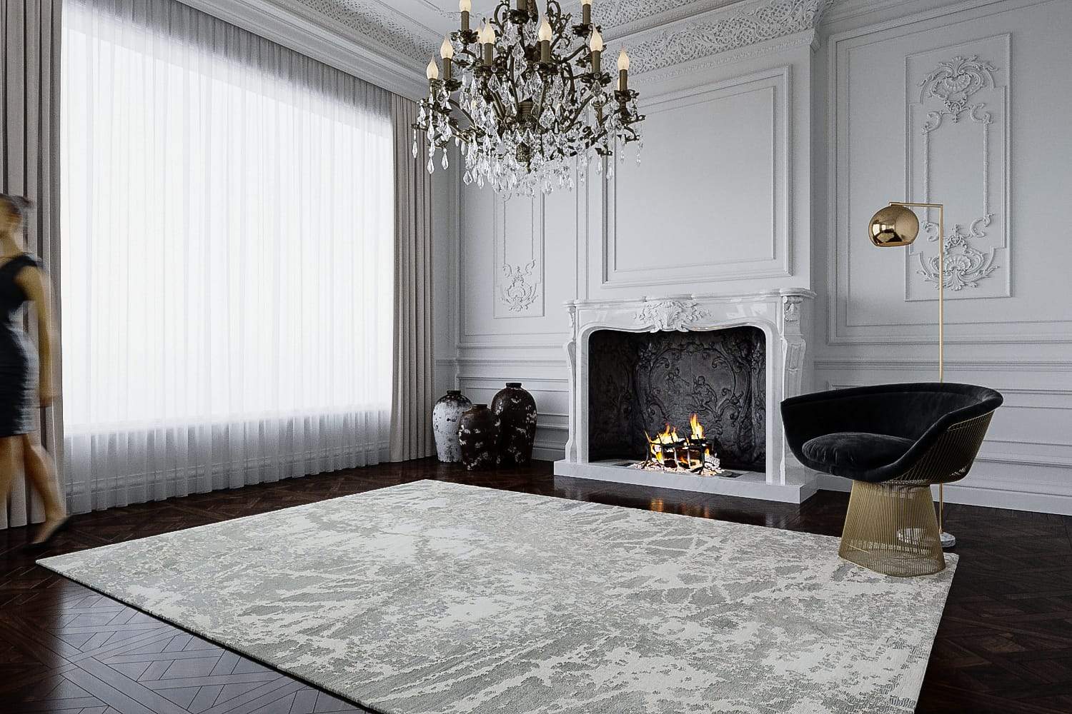 MEADOW SILVERSTONE Product Tufenkian Artisan Carpets Lifestyle room-image