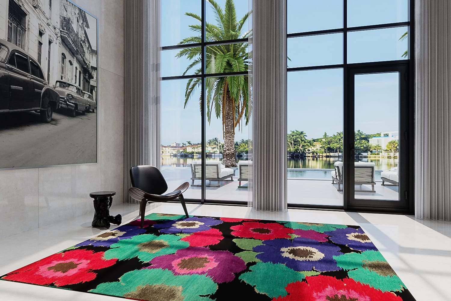 POSIES BLACK Product Tufenkian Artisan Carpets Lifestyle room-image