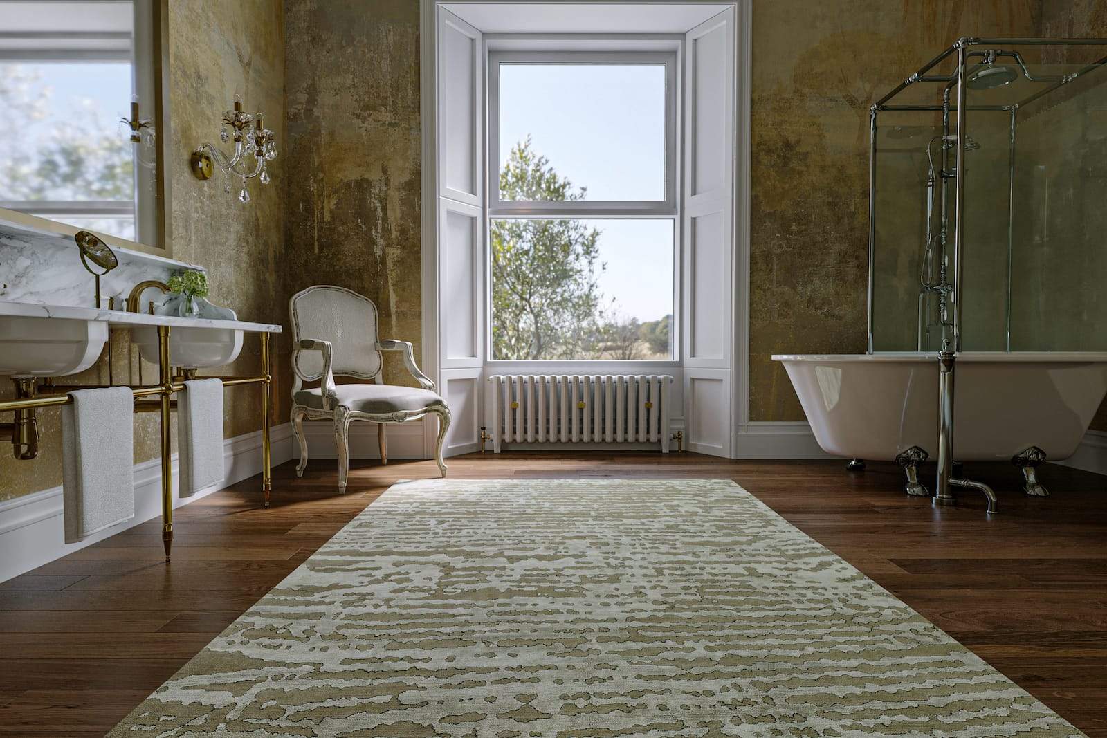 STREETS OF PARIS PISTACHIO Lifestyle room-image Tufenkian Artisan Carpets