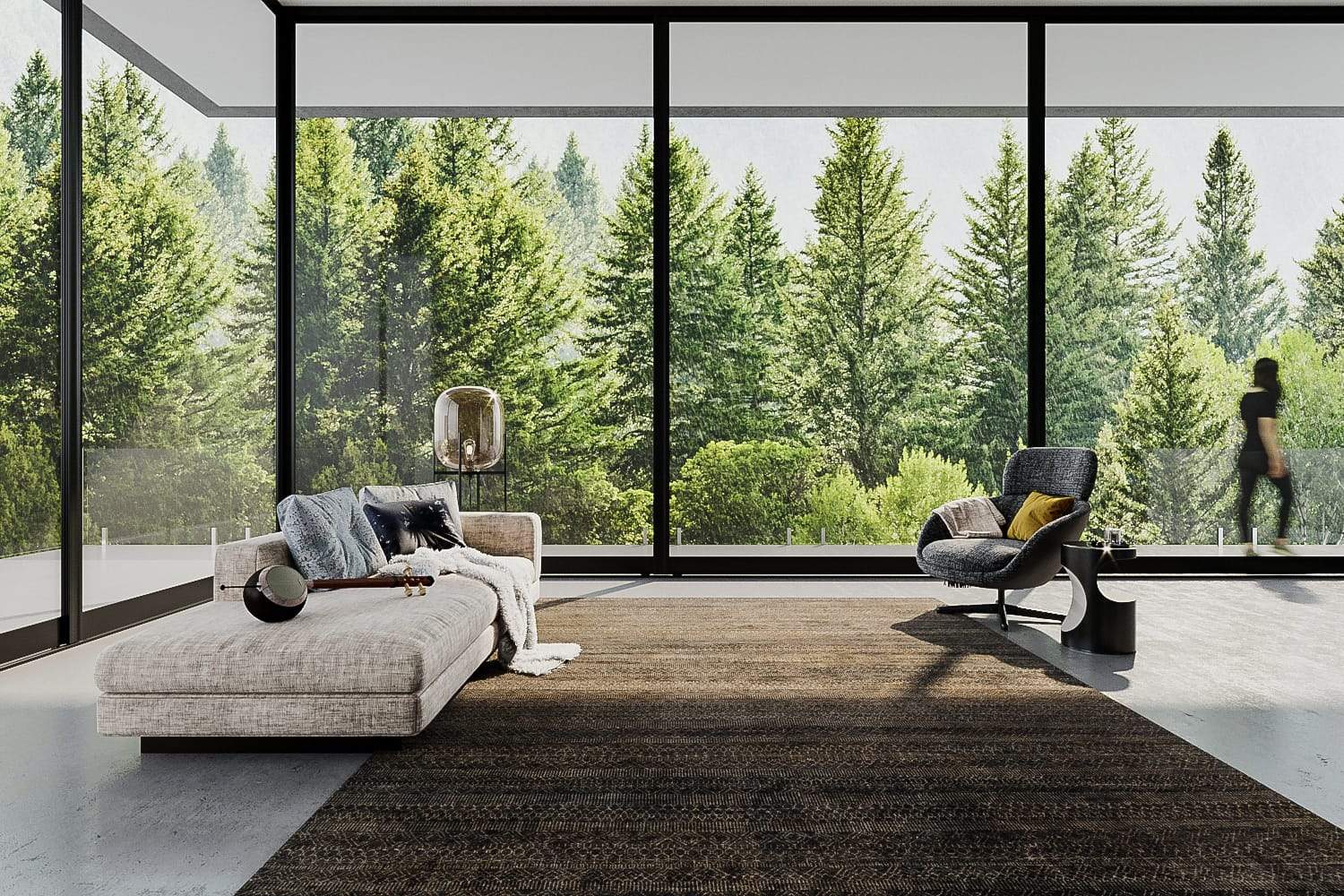 SMITH CHARCOAL Product Tufenkian Artisan Carpets Lifestyle room-image