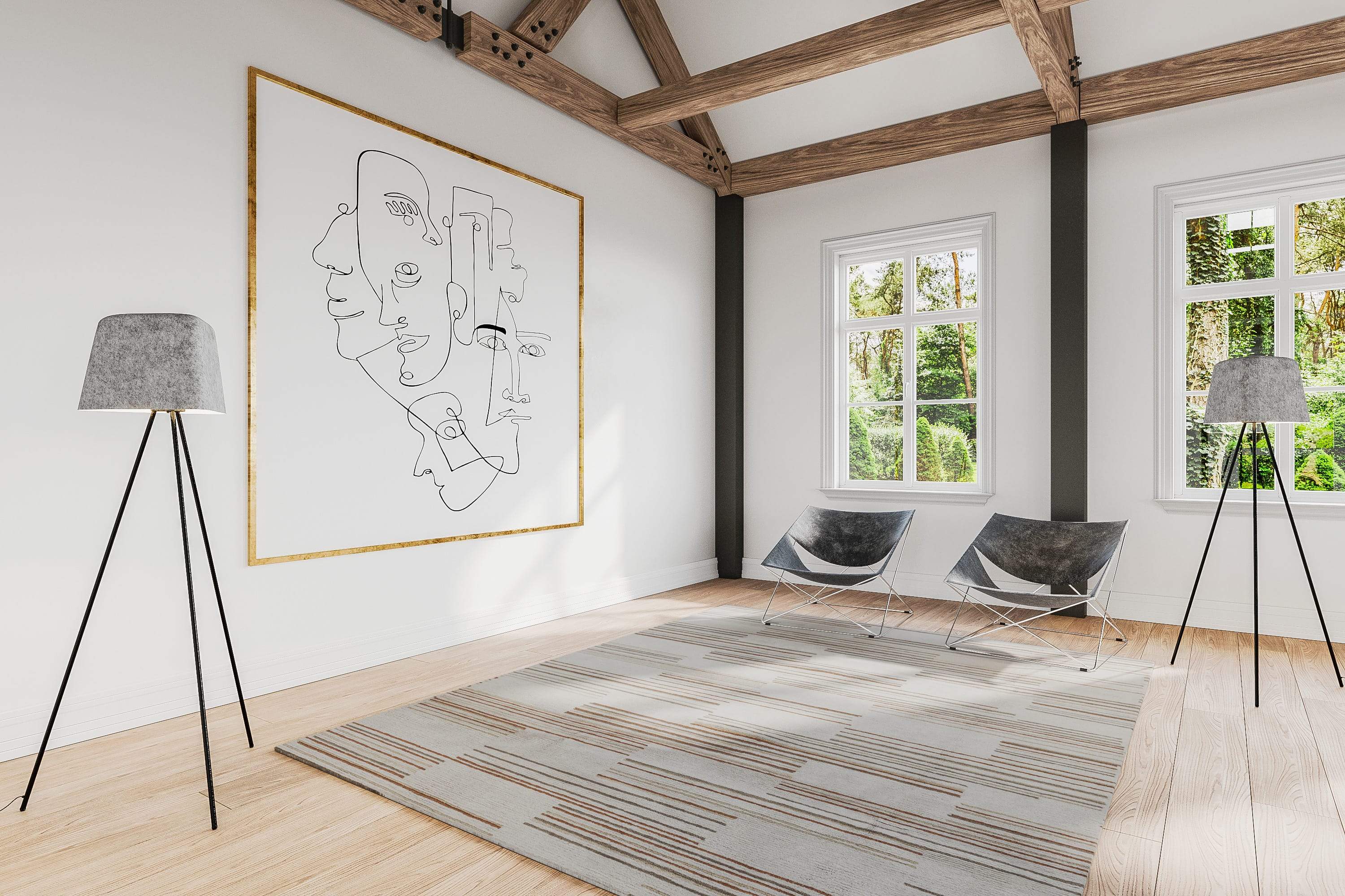 ZIGGURAT I BISQUE Product Tufenkian Artisan Carpets Lifestyle room-image