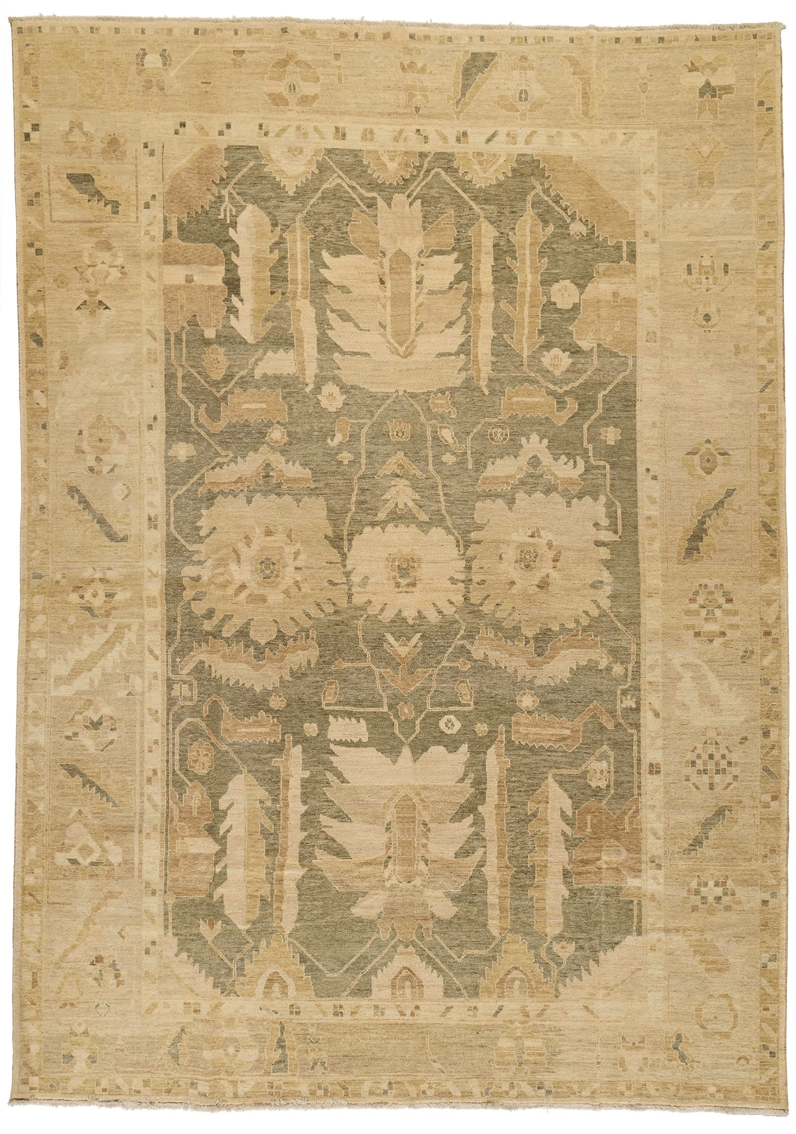 NAVAREH SAGE PARCHMENT SHEARED 10x14