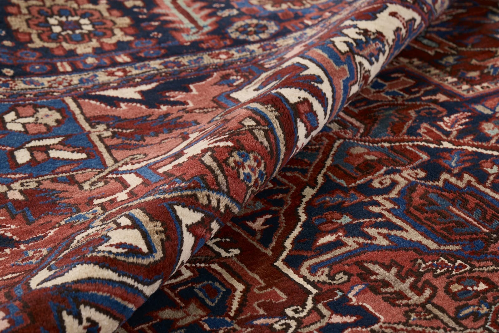 ANTIQUE PERSIAN GOREVAN HERIZ  11' 6" X 15' 0"