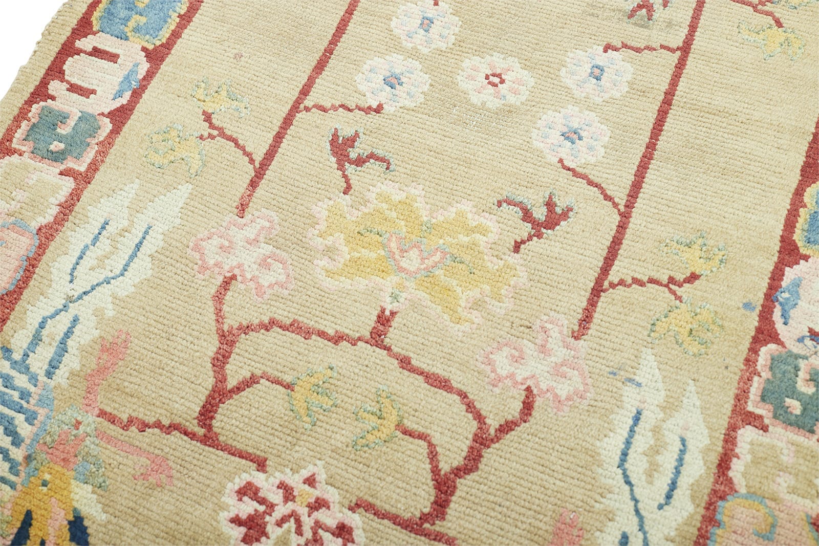 ANTIQUE TIBETAN KHADEN 2' 7" x 4' 11" Late 19th C Rug Detail 2