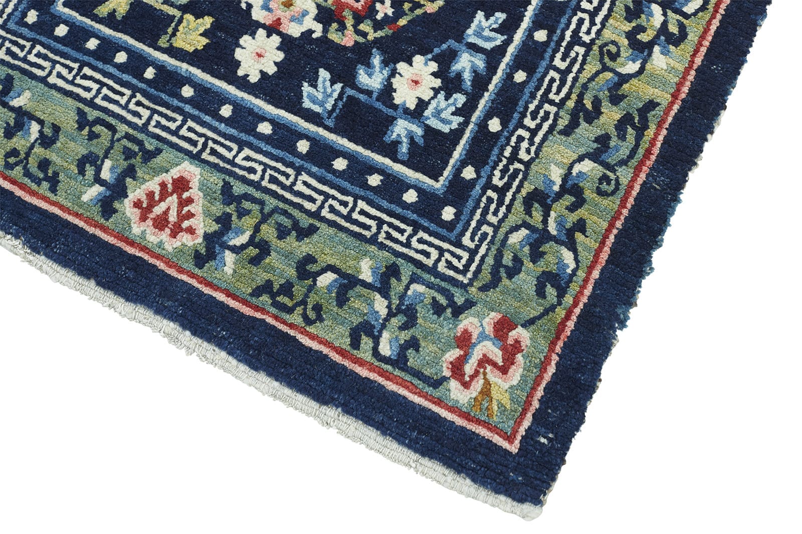 ANTIQUE TIBETAN KHADEN 2' 3" x 4' 2" Late 19th C Rug Detail 1