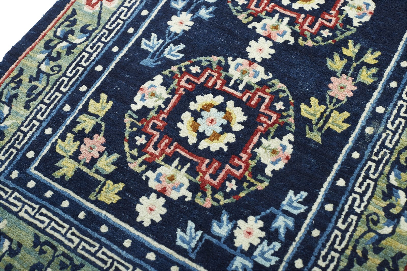 ANTIQUE TIBETAN KHADEN 2' 3" x 4' 2" Late 19th C Rug Detail 2