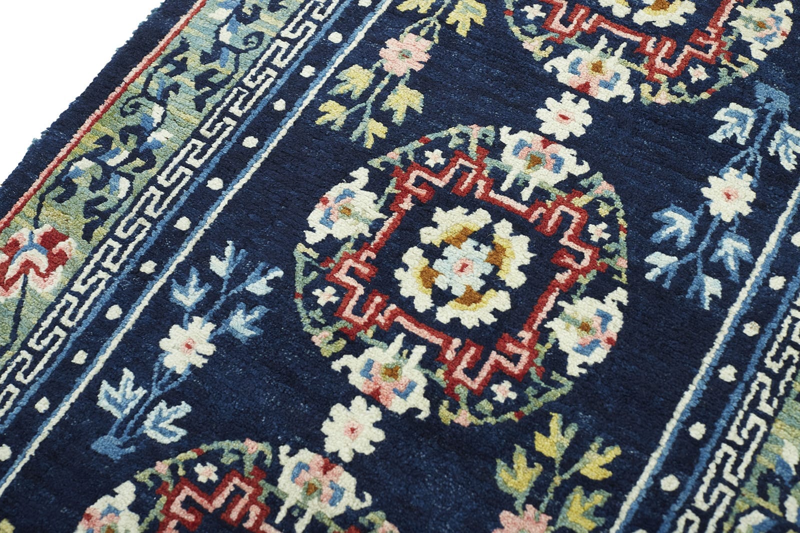 ANTIQUE TIBETAN KHADEN 2' 3" x 4' 2" Late 19th C Rug Detail 3