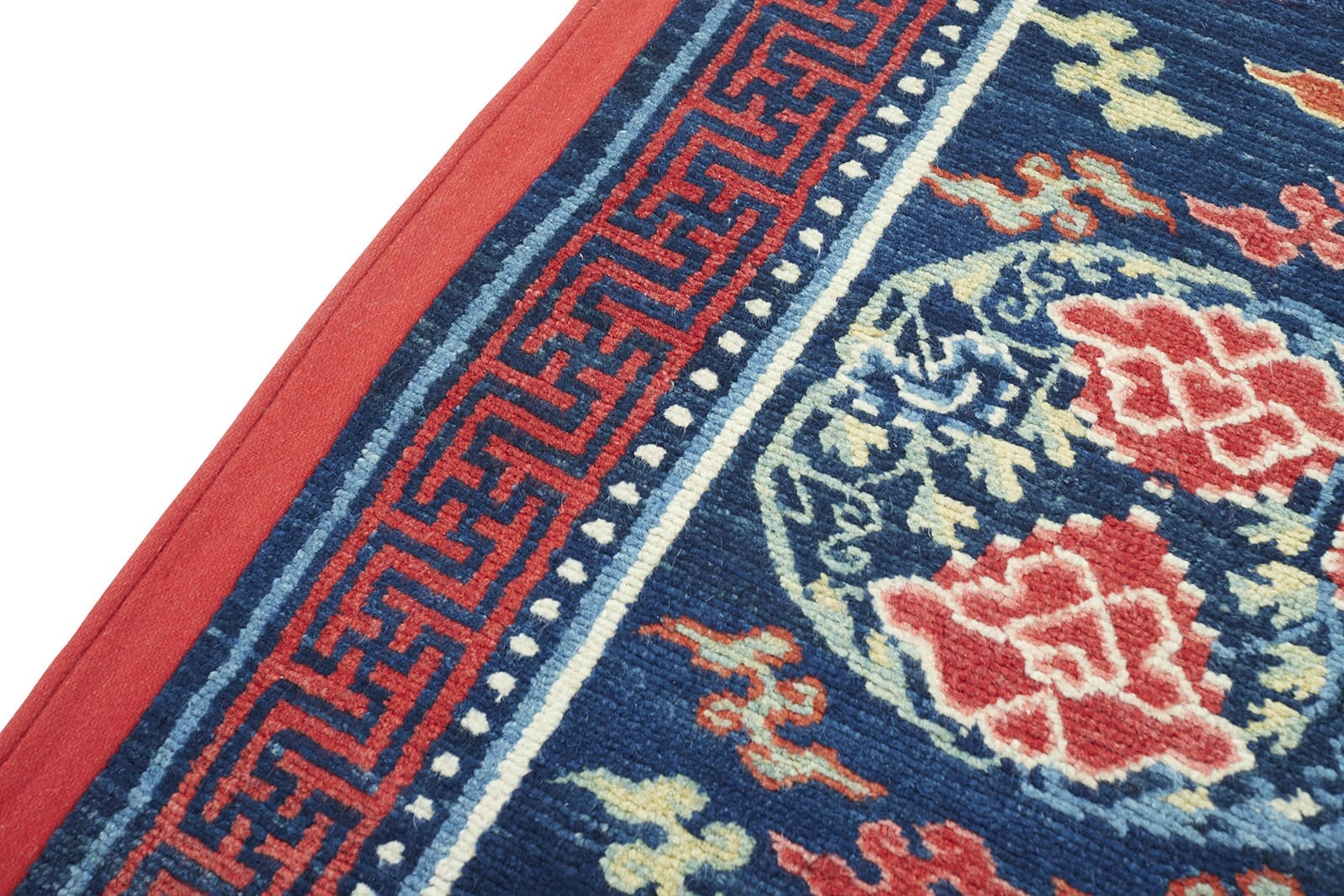 ANTIQUE TIBETAN KHADEN 2' 9" x 4' 11" 19th C Rug Detail 3