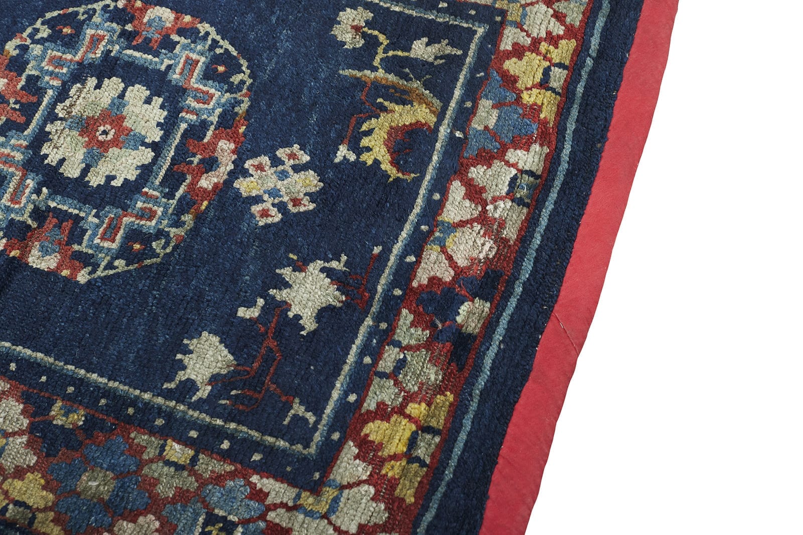 ANTIQUE TIBETAN SITTING RUG 2' 1" x 2' 5" 19th C Rug Detail 2