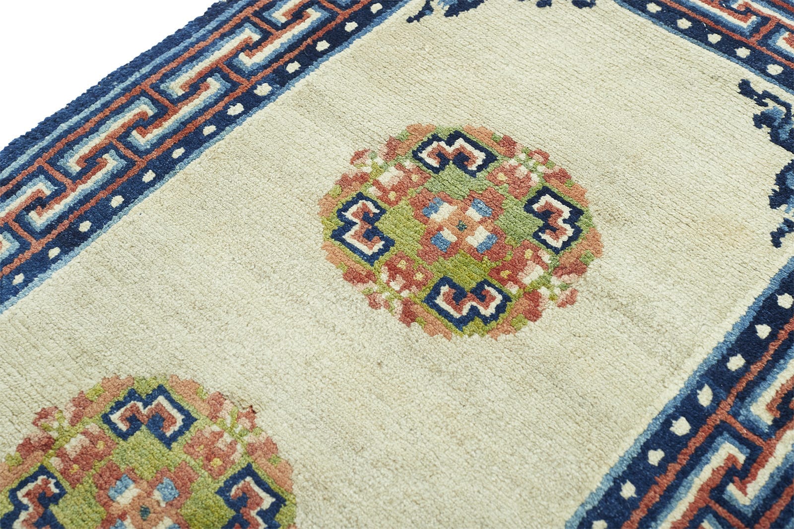 ANTIQUE TIBETAN  2' 4" x 4' 8" Rug Detail 1
