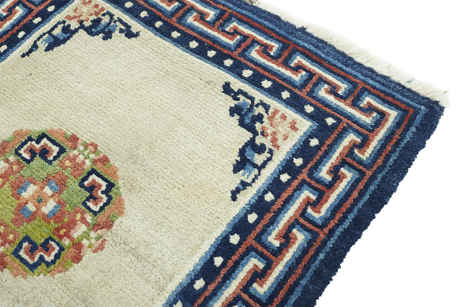 ANTIQUE TIBETAN  2' 4" x 4' 8" Rug Detail 4