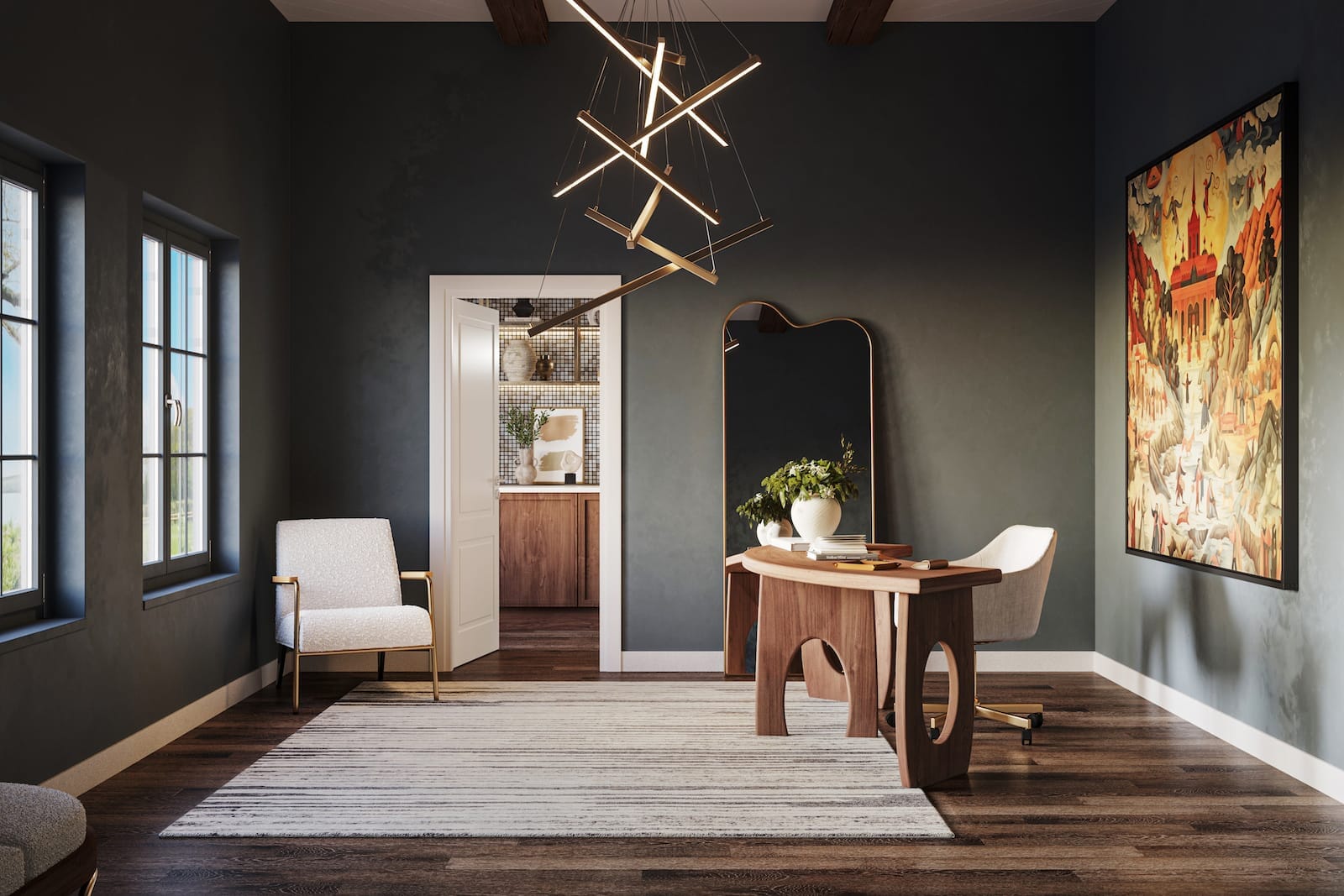 BEVEL GREY HEATHER Rug room-image